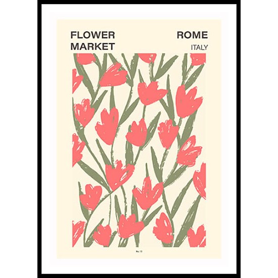 Abstract Flower Market Floral Wall Art Poster 18